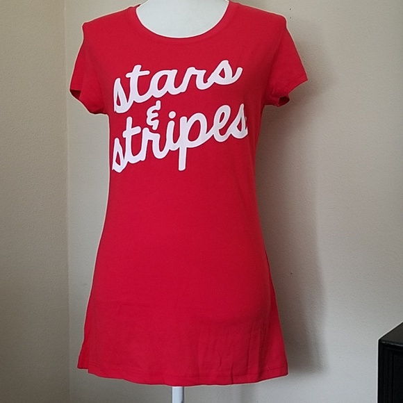Hybrid & company Tops - NWT- STARS & STRIPES MEMORIAL DAY/ 4TH OF JULY TEE